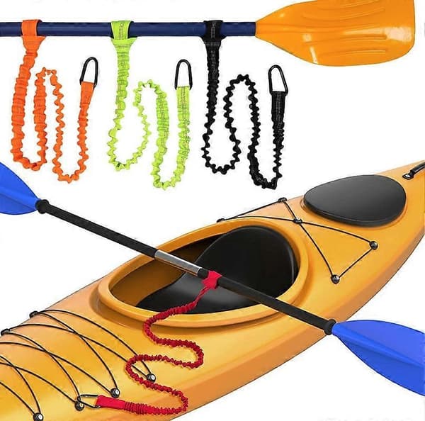 Paddle Leash Kayak Holder Tool Lanyard - Stretchable Paddle Strap