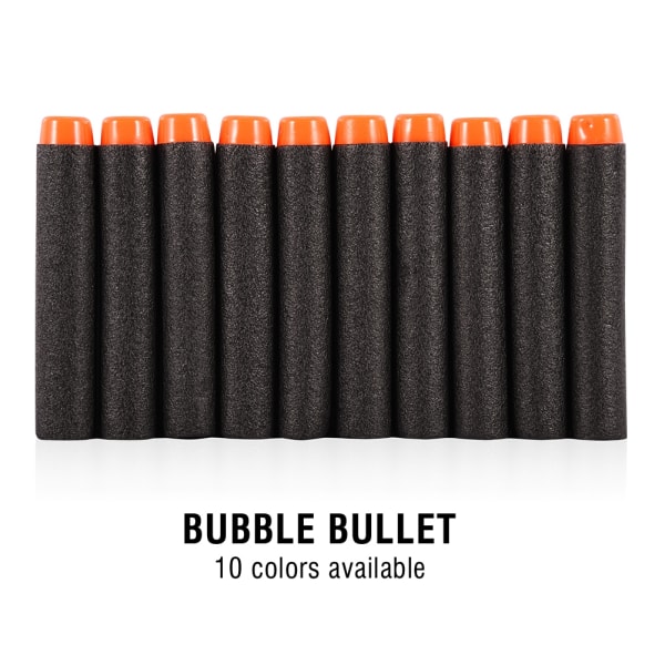 Foam Bullets Refill Pack for Series Blaster Toy Gun (7,2 cm) Black