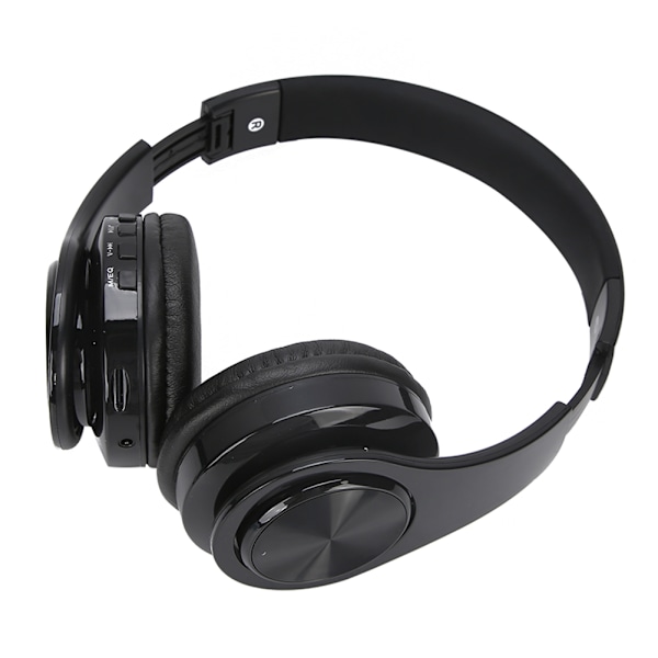 Bluetooth 5.0 Kuuloke Langaton Over Ear Stereo Headset Mikrofoni Pelikuulokkeet Musta