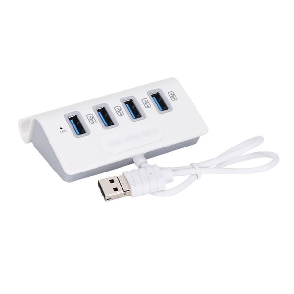 4-ports USB-hub med flere grænseflader OTG-hubadapter til telefon, tablet, desktop