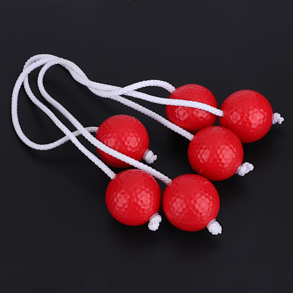 3 Par Ladder Golf Ball Toss Bolas -setti Vaihtopallot Punainen