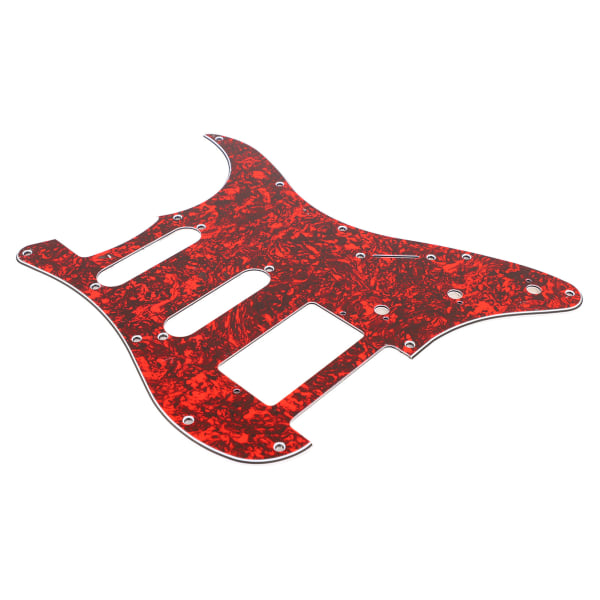 Elektrisk gitarr valskydd PVC plastskydd skrapbräda Frontplåt Cover Instrumenttillbehör Stor röd sköldpaddsskal Färg GSSH71