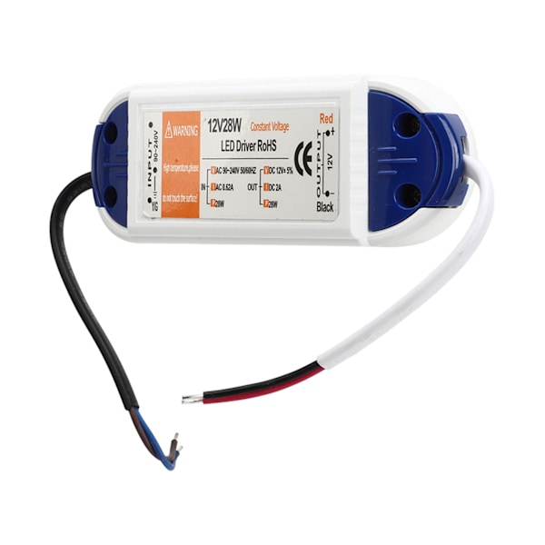 LED Strømforsyning 0,62A AC90‑240V til DC12V LED Strømtransformer Adapter LED Driver til Hjembelysning 2A 28W