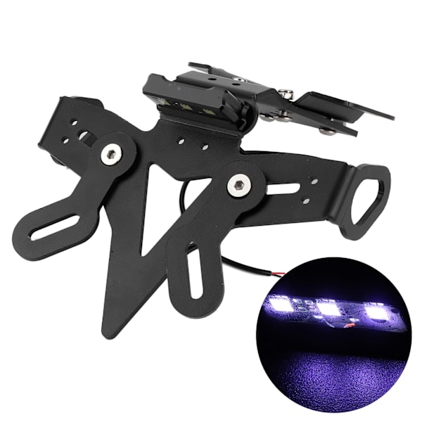 Bakre Nummerplåtshållare Tail Tidy Fender Eliminate med LED-lampa Passar Yamaha MT‑07 FZ‑07 13‑20