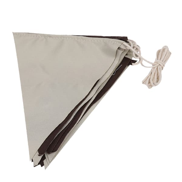 Utomhus Vimpelflaggor Banner Canvas Snöre Triangulära Flaggor för Festfirande Camping Tält Butiker Dekorationer 4m 16st