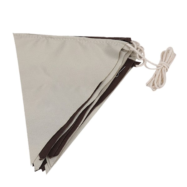 Utomhus Vimpelflaggor Banner Canvas Sträng Triangulära Flaggor för Festfirande Campingtält Butiker Dekorationer 4m 16st