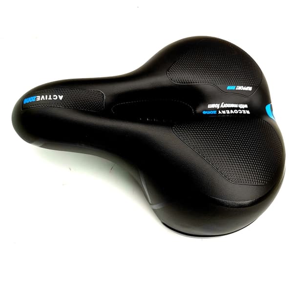 Cykelstolskudde Elastisk Slitstark Mjuk Andningsbar Mountainbikesadel med Reflexband Blå