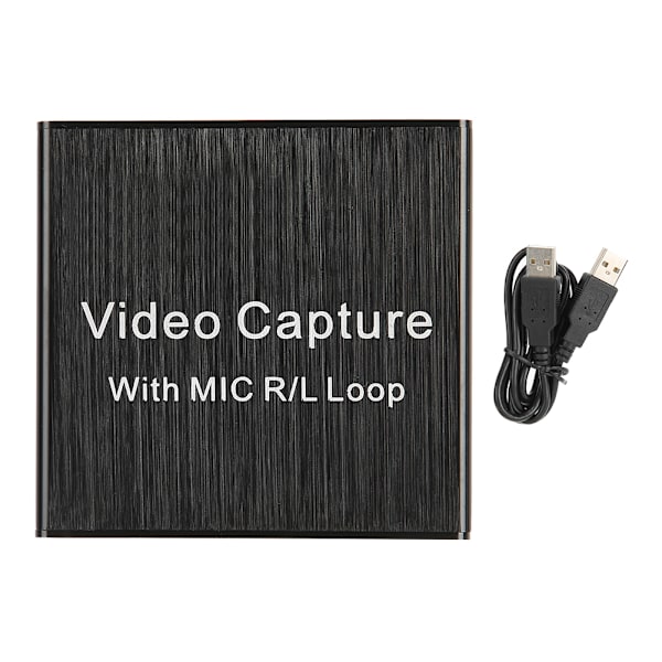Video Capture Card USB2.0 HDMI Loop&#8209;Out Tukee 4K Elektroniikkalaitteita 0.4a 5V DC