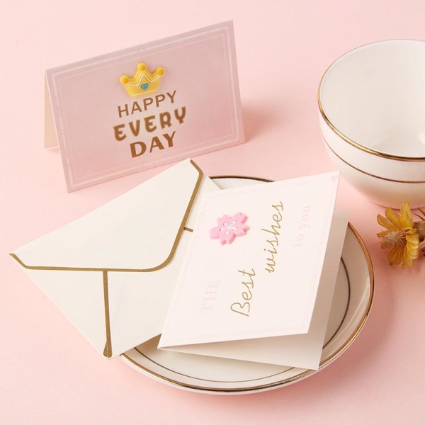 15 luovaa kolmiulotteista onnittelukorttia ystävänpäivä Qixi pieni kukka onnittelukortti leipoa syntymäpäivä kiitos siunauskortit