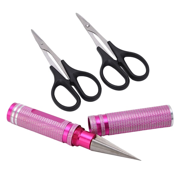 Universal RC Curved Scissors Kit 0‑14mm RC Car Hålslagare tillbehör för fjärrkontroll Car Drone Pink