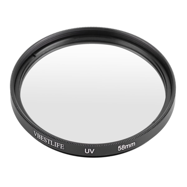 Ultratynn UV-filterlinsebeskyttelse for DSLR-kameraer 58 mm 58mm