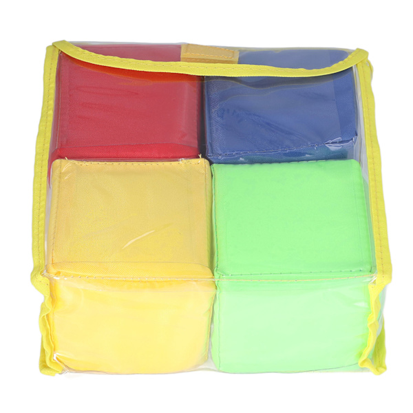 Opettavat pinoavat palikat lapsille – 4 PVC-noppaan lelujen set