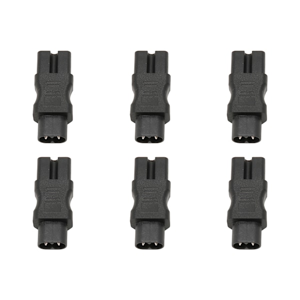 6 stk. IEC320 C8 til IEC320 C15 Strømadapter IEC320 Han C8 til Hun C15 Strømstikadapter til PDU Chassis UPS Stikkontakt