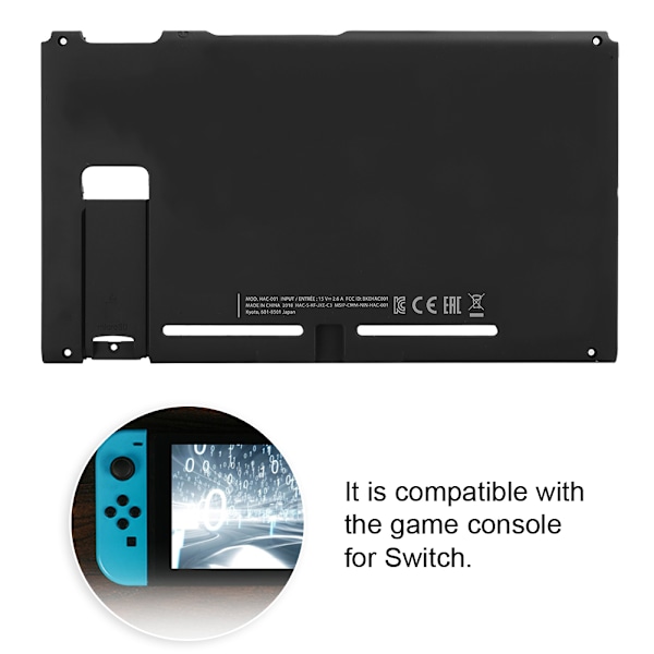 Bakre Skal för Switch Spelkonsol Ersättningshus Batteriskal Panel Spelutrustning Tillbehör Rand