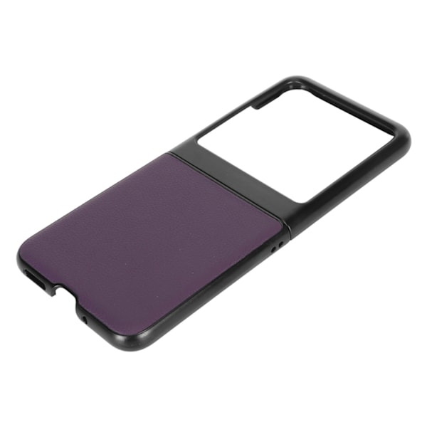 Käännettävä puhelinkotelo nahkaa, täysi suoja, pudotuksen- ja naarmuuntumisenkestävä, kokoontaitettava puhelinkuori Motorola Razr 40 Ultra Purple -puhelimelle