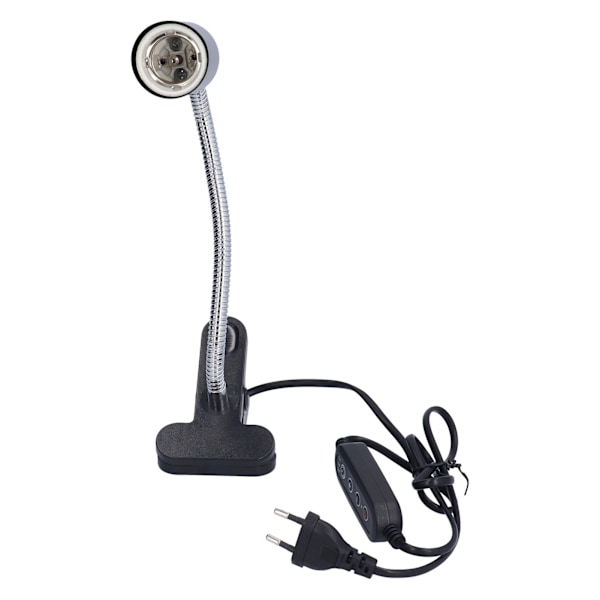 Krybdyr Varmelampeholder Krybdyr Solbad Lampeholder med Tidsfunktion E27 EU Stik 220V