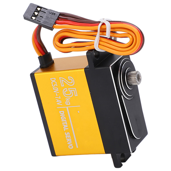 25KG RC-servo alumiiniseosvesitiivis metallivaihteinen digitaalinen servomoottori 1/8 1/10 kauko-ohjattavalle autolle