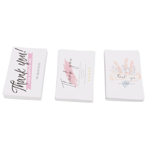 90 stk. blanke postkort, klare mønstre, blank overflate, hvit kartong for notater, memo, ordforråd, DIY