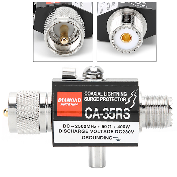 Overspændingsbeskyttelse CA‑35RS Walkie Talkie Antenne Koaksialkabel PL259 SO239