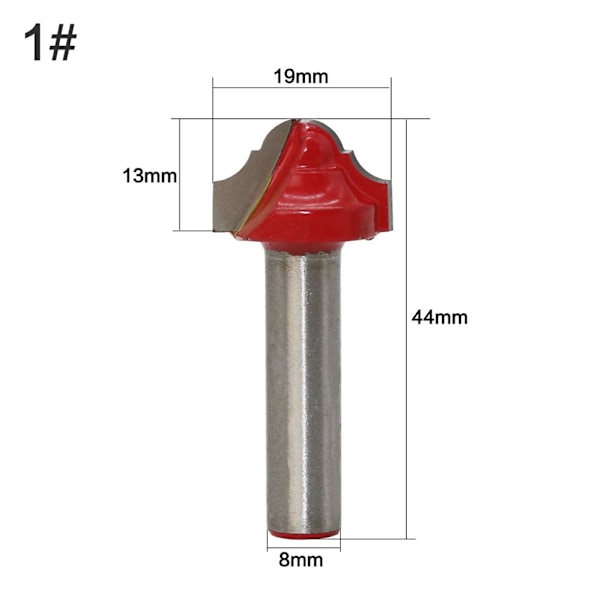 8 mm skaft träfräs bits rak ändfräs trimmer