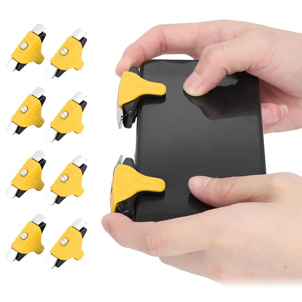 8 stk. F1 Metal Spil Knapper Mobil Skydespil Trigger Controller Gamepad til PUBGYellow