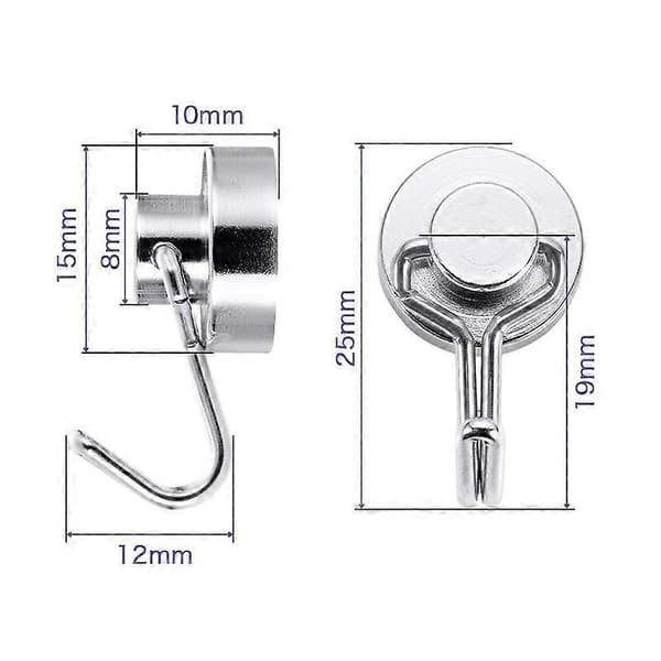 Mini magneettikoukut, vahva neodyymimagneetti koukulla