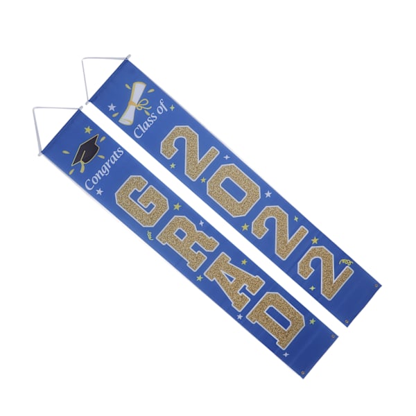 2 stk. 2022 Dimissionspynt Banner Foldbar 2022 Dimissionspynt med Krog til Skole Hjem Havefest