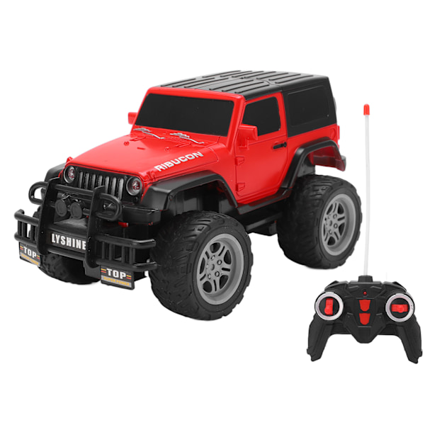 RC-kilpa-auto Ladattava 1/18 mittakaavan 4CH kauko-ohjattava maastoautolelu LED-valoilla pojille ja tytöille
