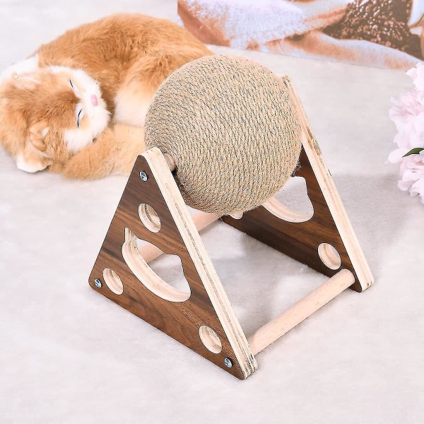 Trebase Cat Scratching Post med Sisal Ball leketøy