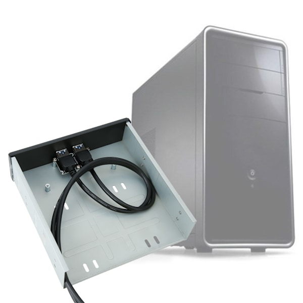 Højhastigheds 20Pin 2-Port USB 3.0 Hub Optisk Disk Drev Frontpanel