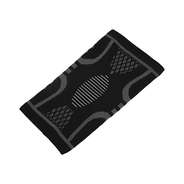 Stickade knäskydd i nylon Dubbelvävd textur Elastisk knäskydd för fitness basket