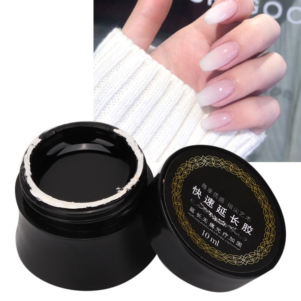 10ml Resin Nails Extended Gel Quick Extension Smärtfri UV Builder Nail Art Manicure ToolTransparent