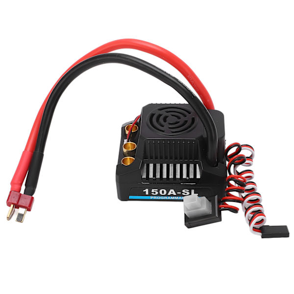 RC Harjaton ESC 150A BCE Ulostulo 5A 5.8V Vedenkestävä Pölynkestävä Musta Harjaton ESC 1/8 RC Kuorma-autolle