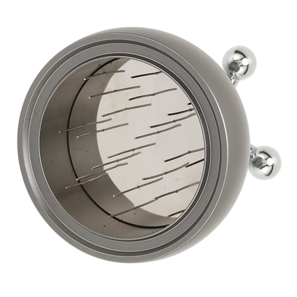 Kaffe Pulver Distributør Nåle Kaffe Hånd Tamper Dobbelt Lager Justerbar Roterende Håndtak Røreverktøy Grå 53mm / 2.1in