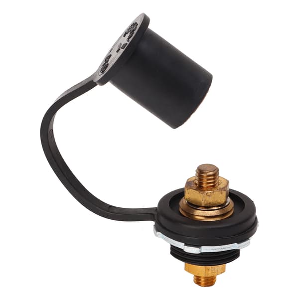 250A Batteri Terminal Connector 3/8in Stærke Messing Stud Terminaler til Bil RV Båd Sort
