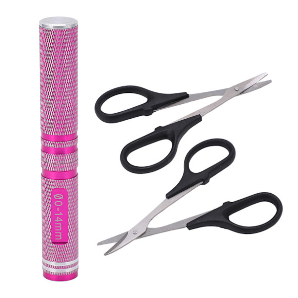 Universal RC Curved Scissors Kit 0‑14mm RC Car Hålslagare tillbehör för fjärrkontroll Car Drone Pink