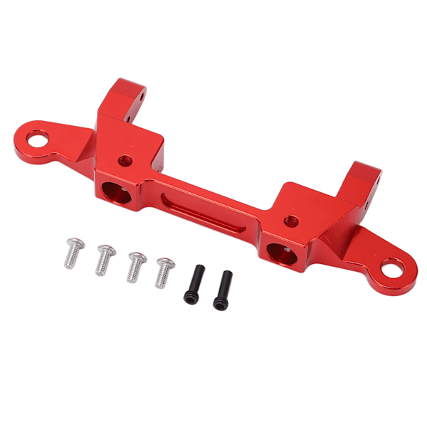 RC takapuskurin kiinnitys CNC-alumiiniseos puskurin kiinnitys Axial 1/6 SCX6 RC-ajoneuvolle Punainen