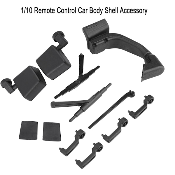 1/10 RC-lisätarvikkeet Ovenkahva Snorkkeli Pyyhin Peilisarja Traxxas Axial 313mm Auton Korikuoreen