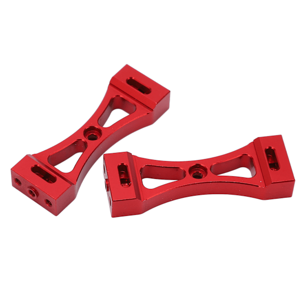 2 stk RC metalbjælke 53 mm længde Center fast montering aluminium til WPL B14 B16 B36 Q60 Q61 Rød