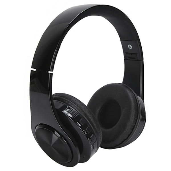 Bluetooth 5.0 Kuuloke Langaton Over Ear Stereo Headset Mikrofoni Pelikuulokkeet Musta