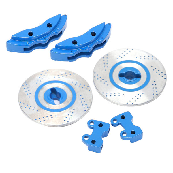 2 stk. RC-bremseskiver RC-simuleringsbremseskiver i aluminium til TRAXXAS TRX4 TRX6Blue