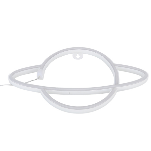 Planet Neon Skilt LED Natlampe Dekorativ Lys til Hjem Soveværelse Bar Bryllup Fødselsdagsfest Dekoration Blåt Lys