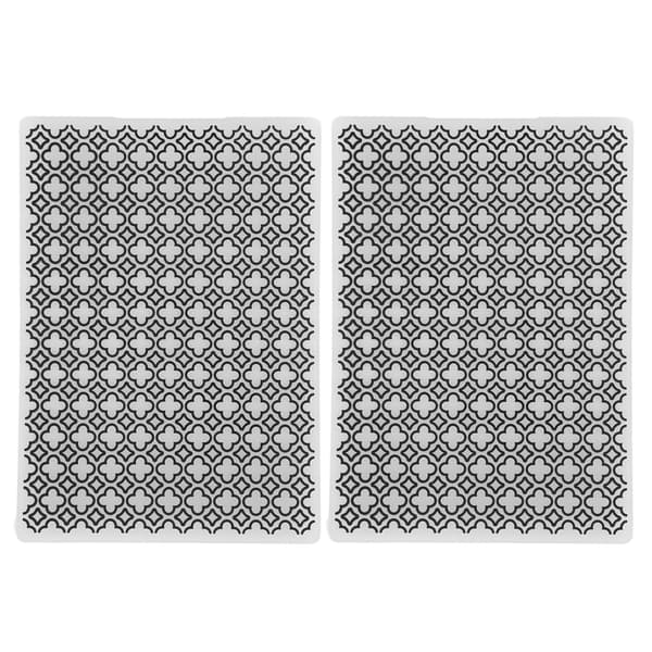 2 stk. Prægefolder Prægeskabelon Multipurpose DIY Papirhåndværk Plast Bump Prægeskabelon Printmapper