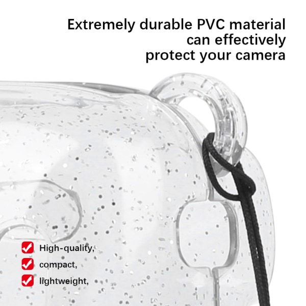 PVC-kamerabeskyttelsesdeksel skall Ripesikkert antifall for Instant Camera mini11 (gjennomsiktig)