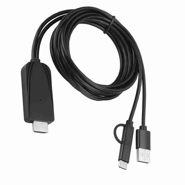 1080P HD USB C Adapterkabel Bluetooth Samma Skärmkabel för Android Mobiltelefon
