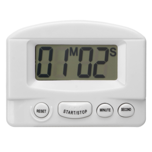 Køkken Timer Høj Lydstyrke Tidsoptagelse og Nedtælling Magnetisk Design Multifunktionel Digital Ur Timer Hvid
