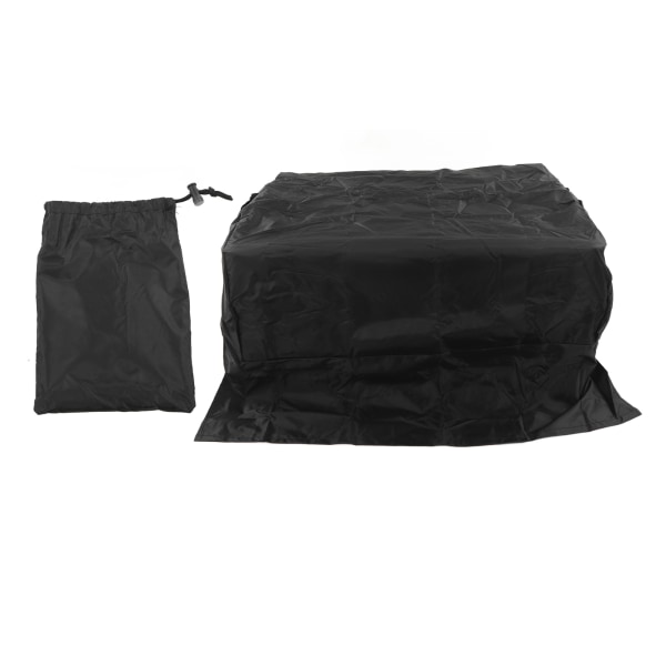 BBQ Grill Cover Waterproof Oxford Cloth Outdoor Rainproof Dustproof Sunproof Built in Grill Top Cover Grill Cover Black