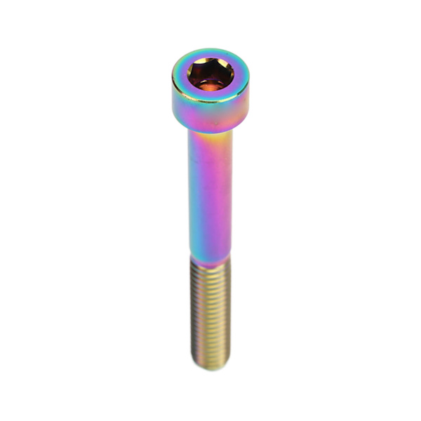 M6x50mm pyörän ohjaustangon ruuvi Houkutteleva titaaniseos Pyörän ohjaustangon ruuvi ulkokäyttöön värikäs