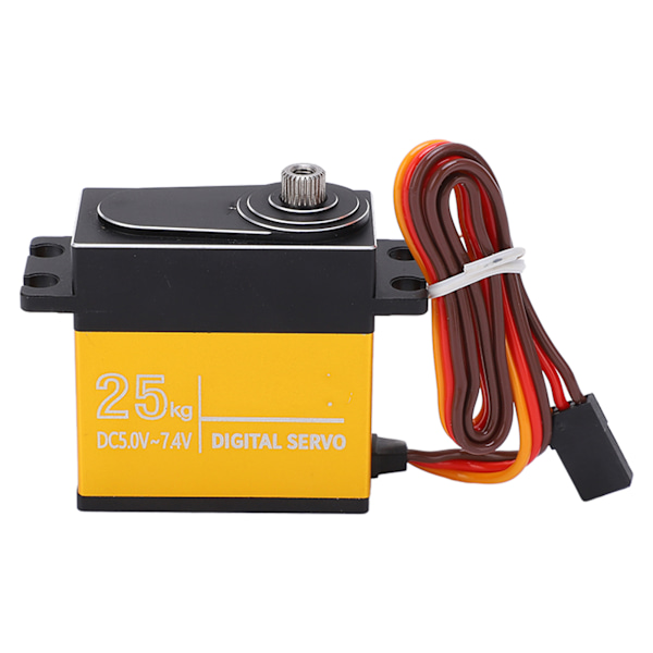 25KG RC servo aluminiumlegering vattentät metall växel digital servomotorer för 1/8 1/10 fjärrkontroll bil