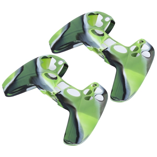 2 stk Gamepad-beskyttelsesdeksel Camouflage Silikonetui Skin for PS5 Game ControllerCamo Green